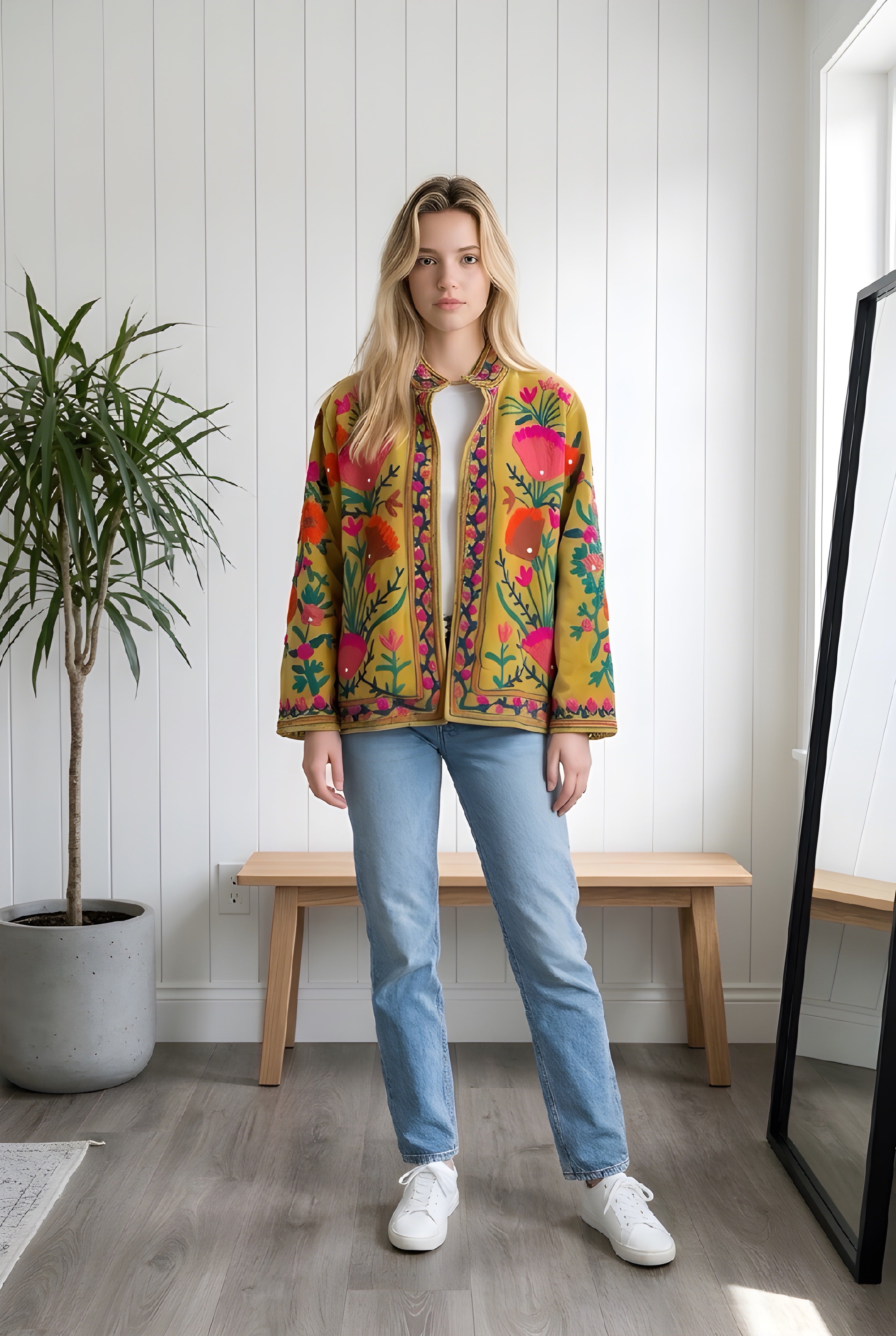 Chaqueta Jardin Amarilla