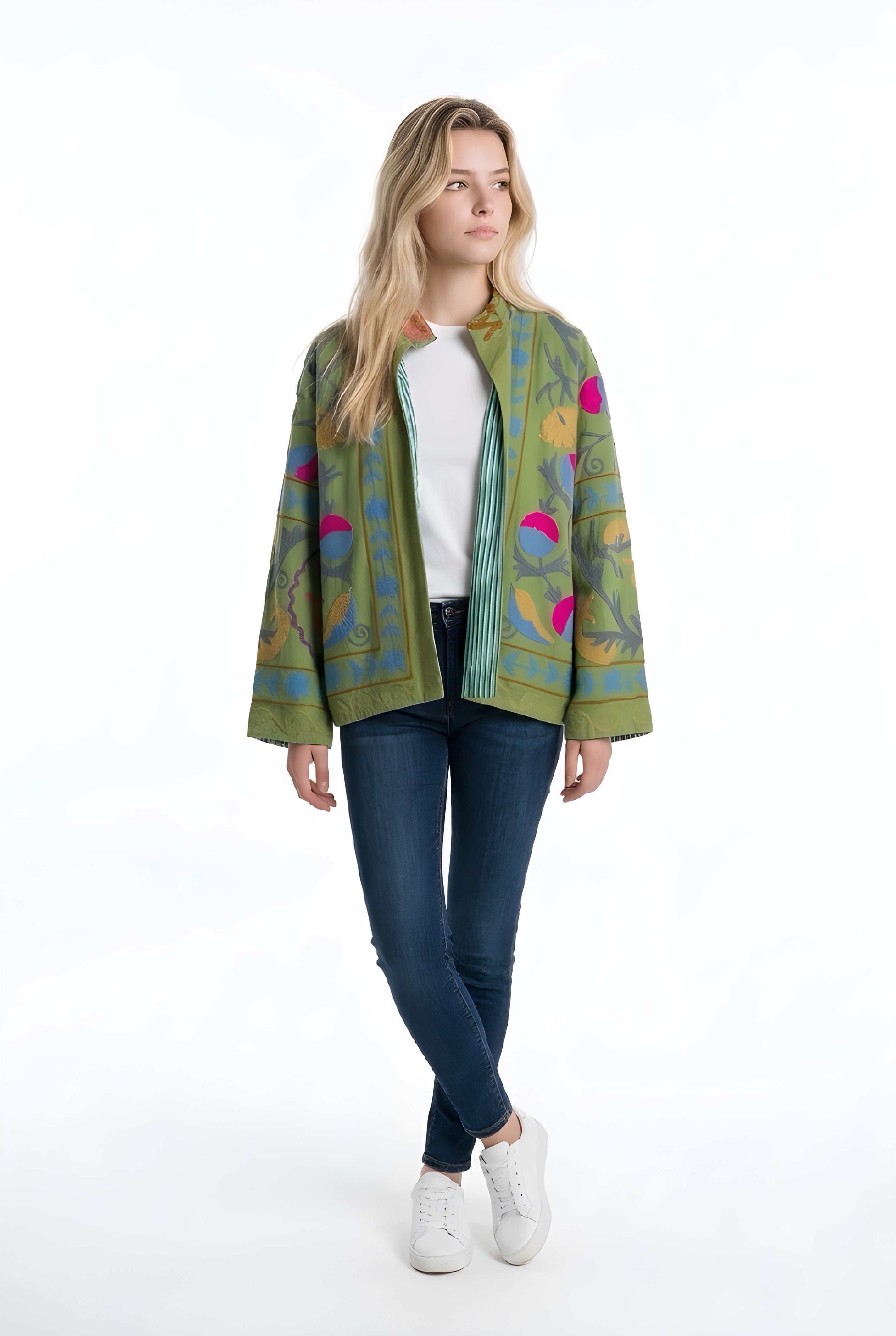 Green Suzani Jacket