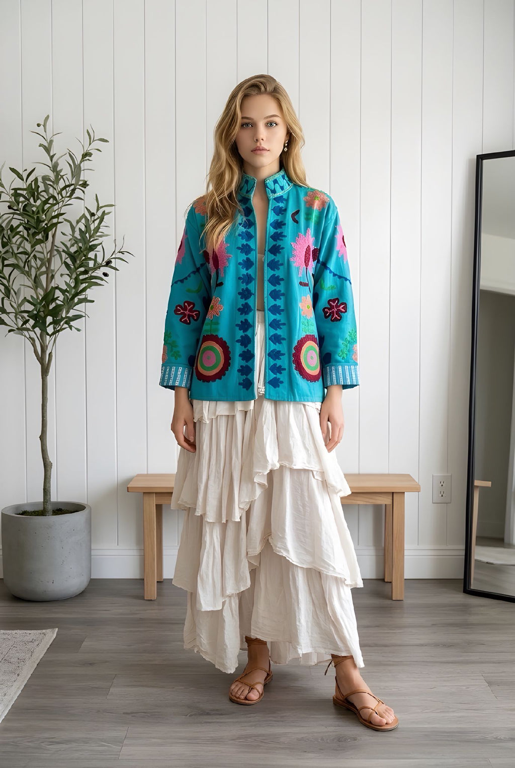 Chaqueta Heart Turquesa