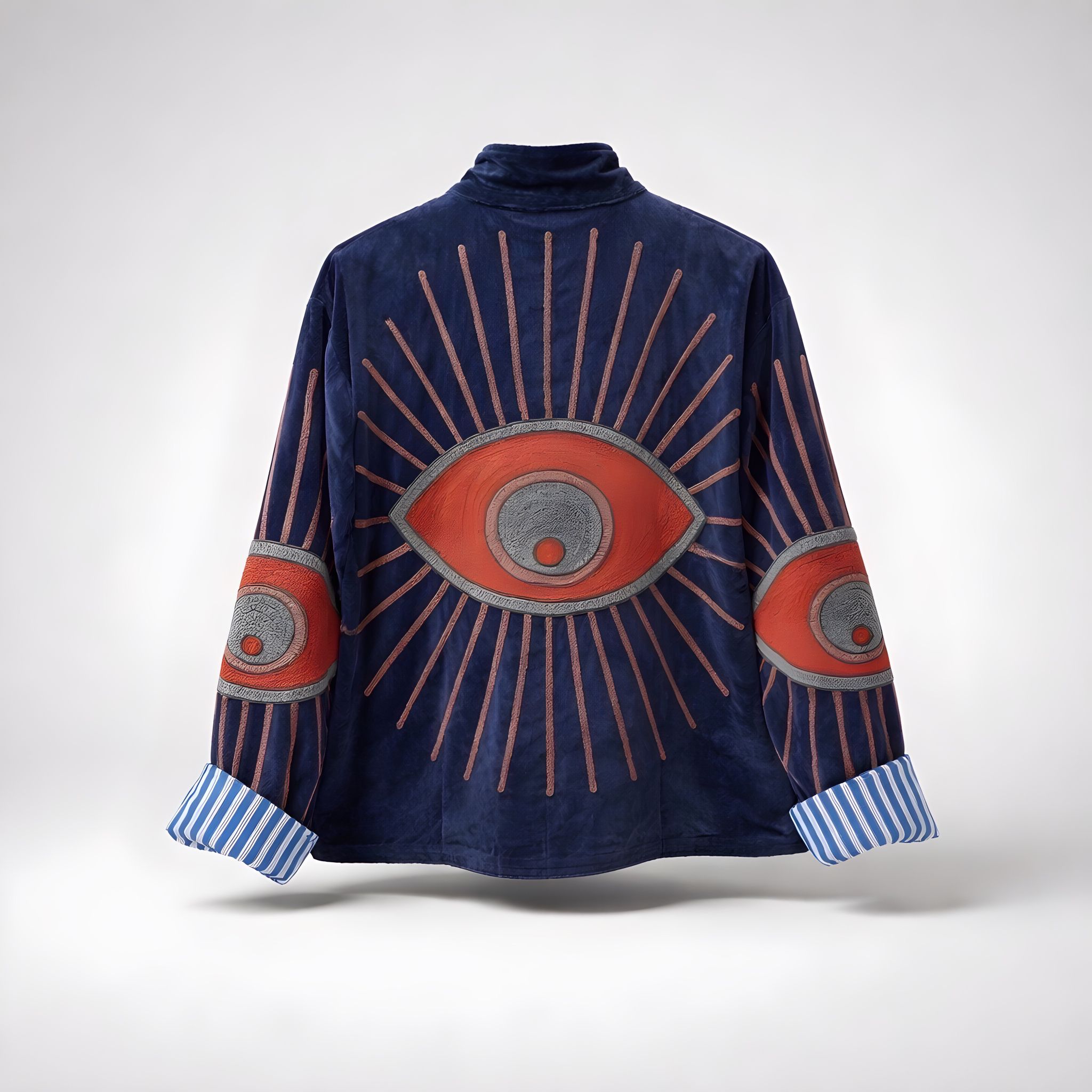 Chaqueta Ojo Grande Azul
