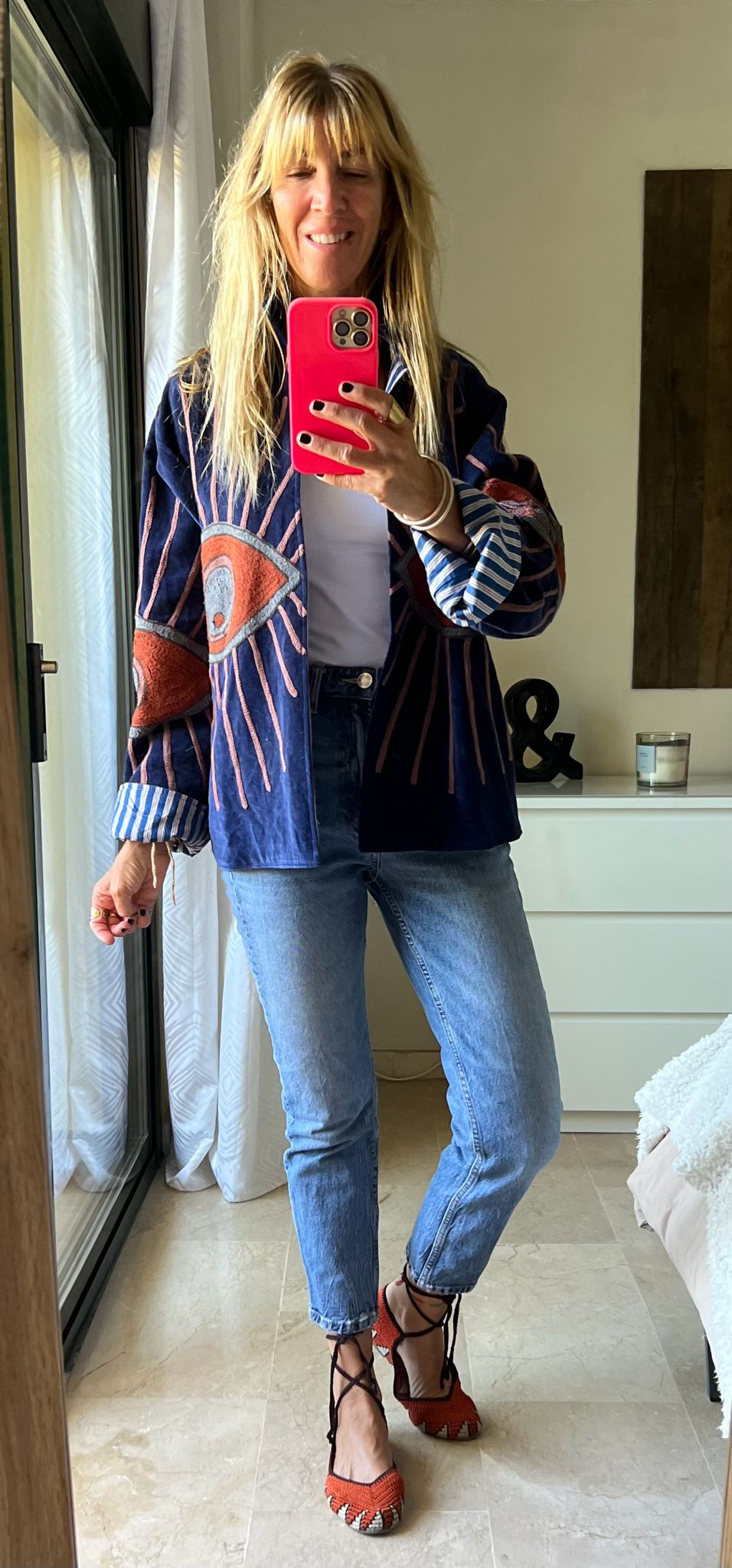Chaqueta Ojo Grande Azul