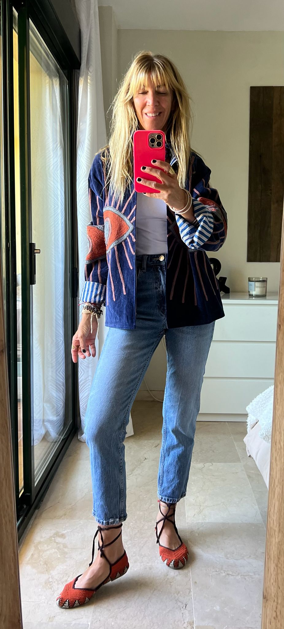 Chaqueta Ojo Grande Azul