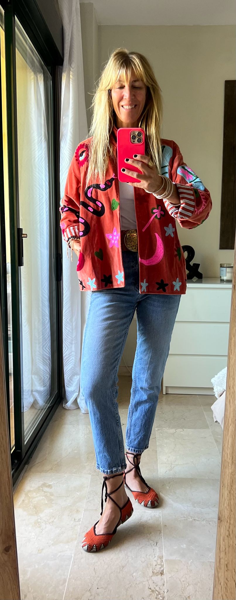 Chaqueta Bota Tejana Terracota