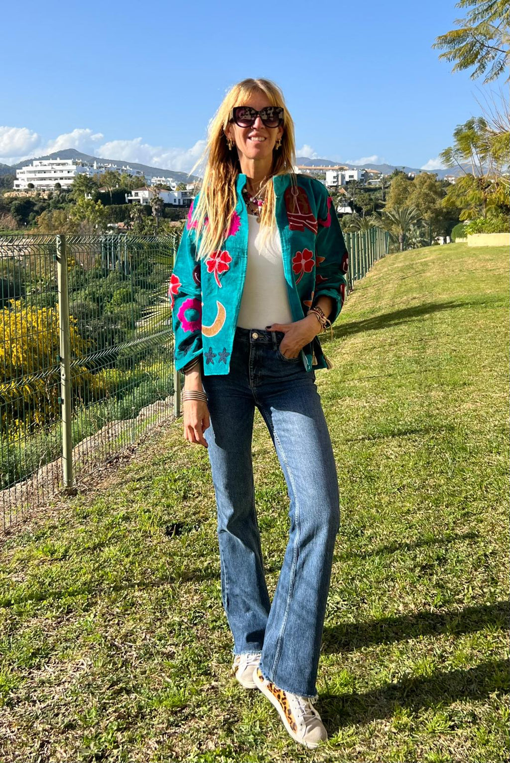 Chaqueta Bota Tejana Verde