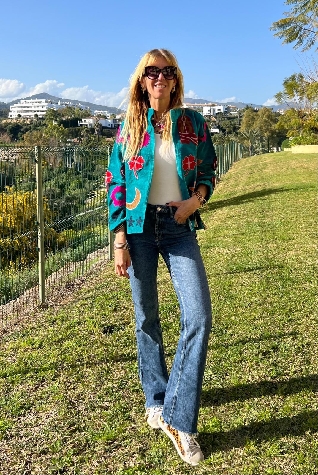 Chaqueta Bota Tejana Verde