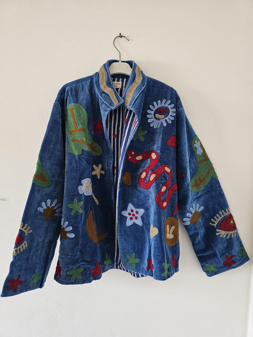 Chaqueta Bota Tejana Azul Electrico