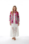 Chaqueta Tigre Flor Fucsia