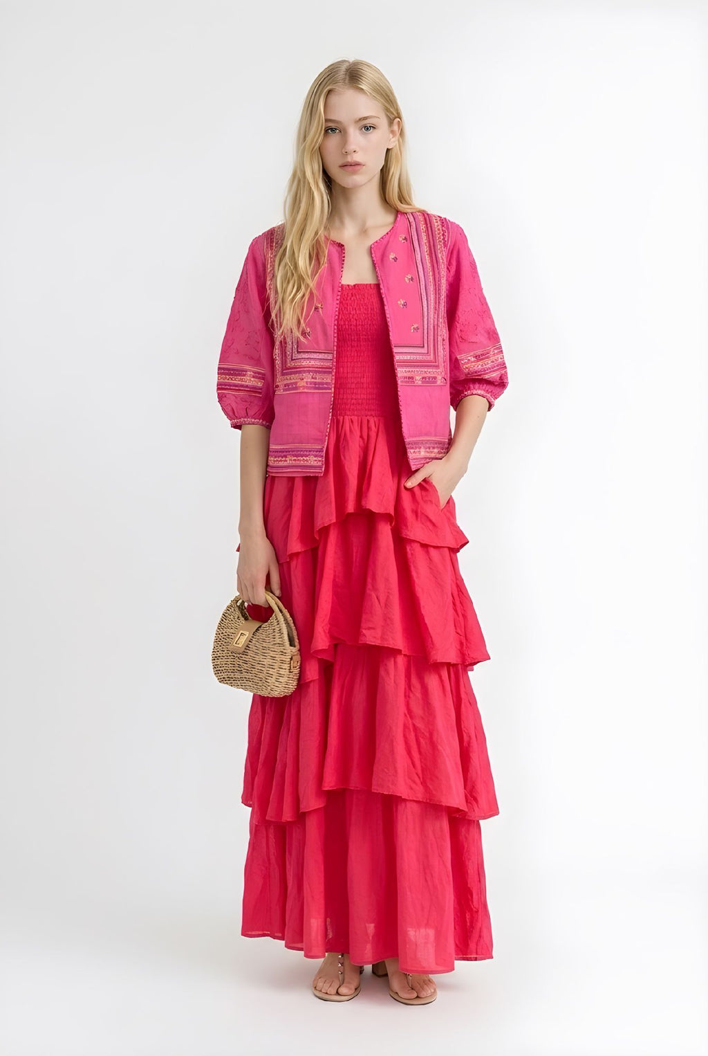 Chaqueta Corta Rafina Fucsia