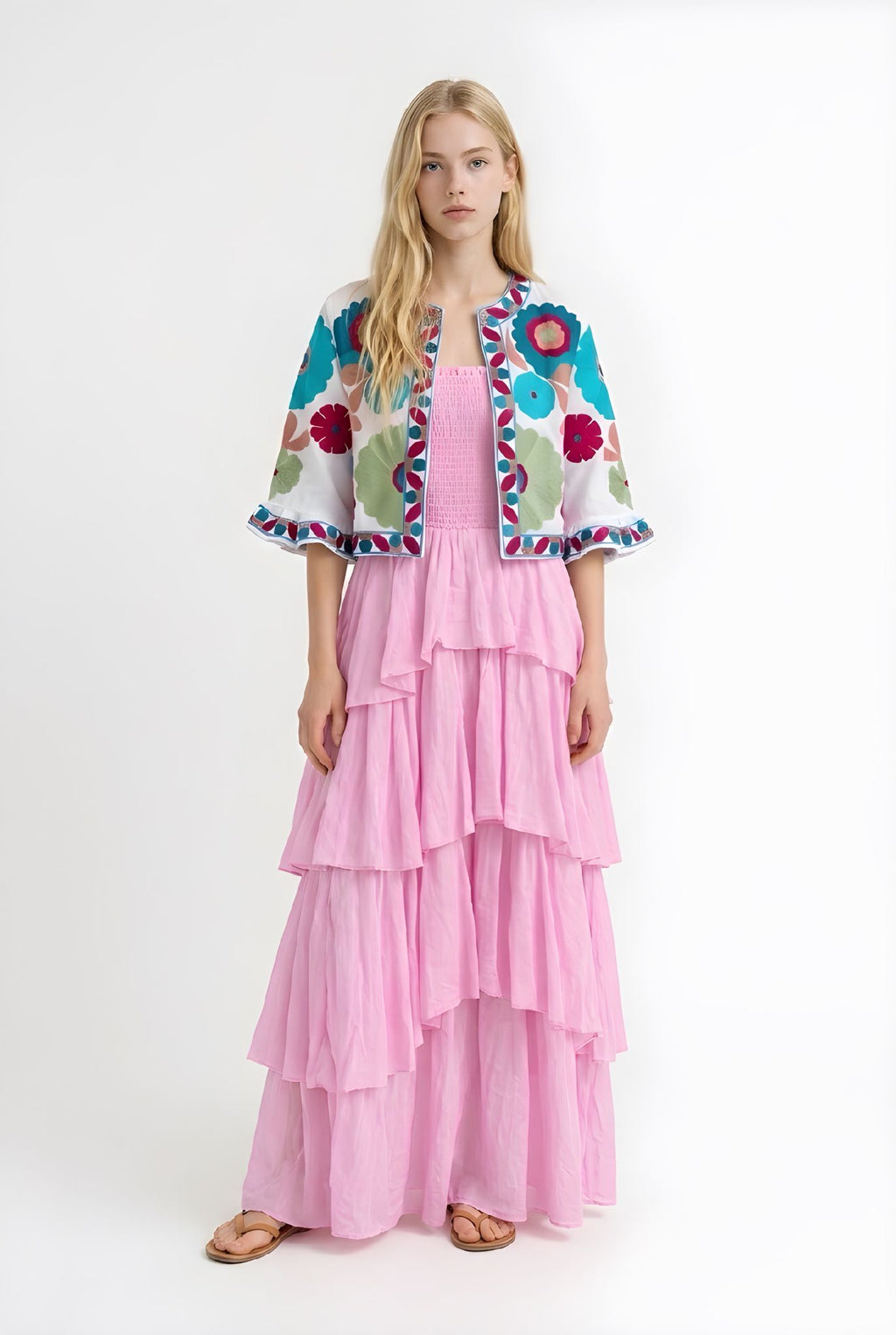 Chaqueta Corta Rodas Blanca