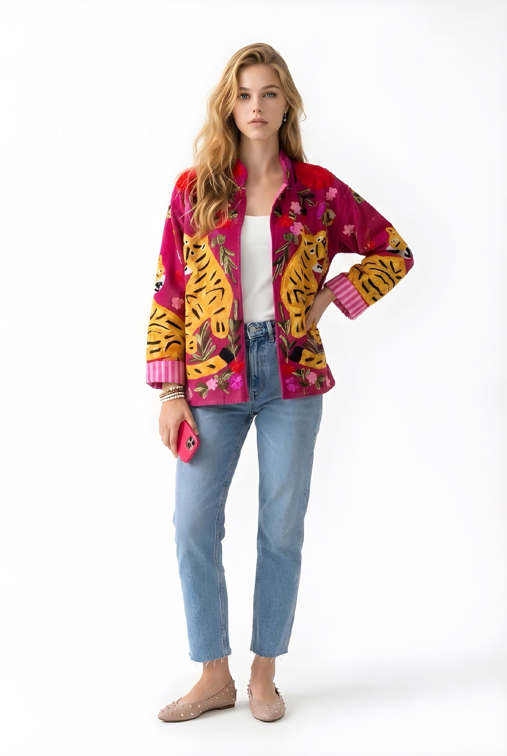 Chaqueta Tigre Fucsia