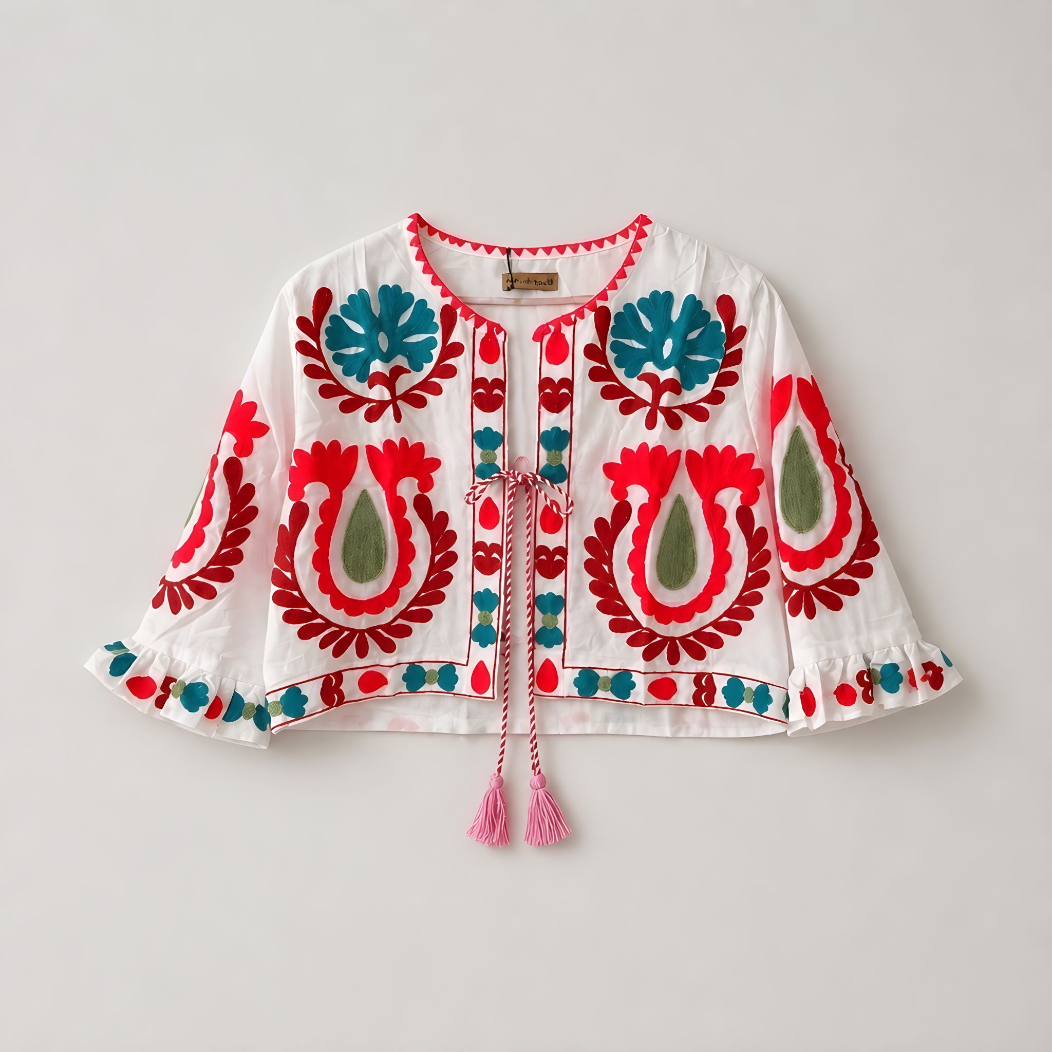 Chaqueta Corta Rodas Blanca / Azul
