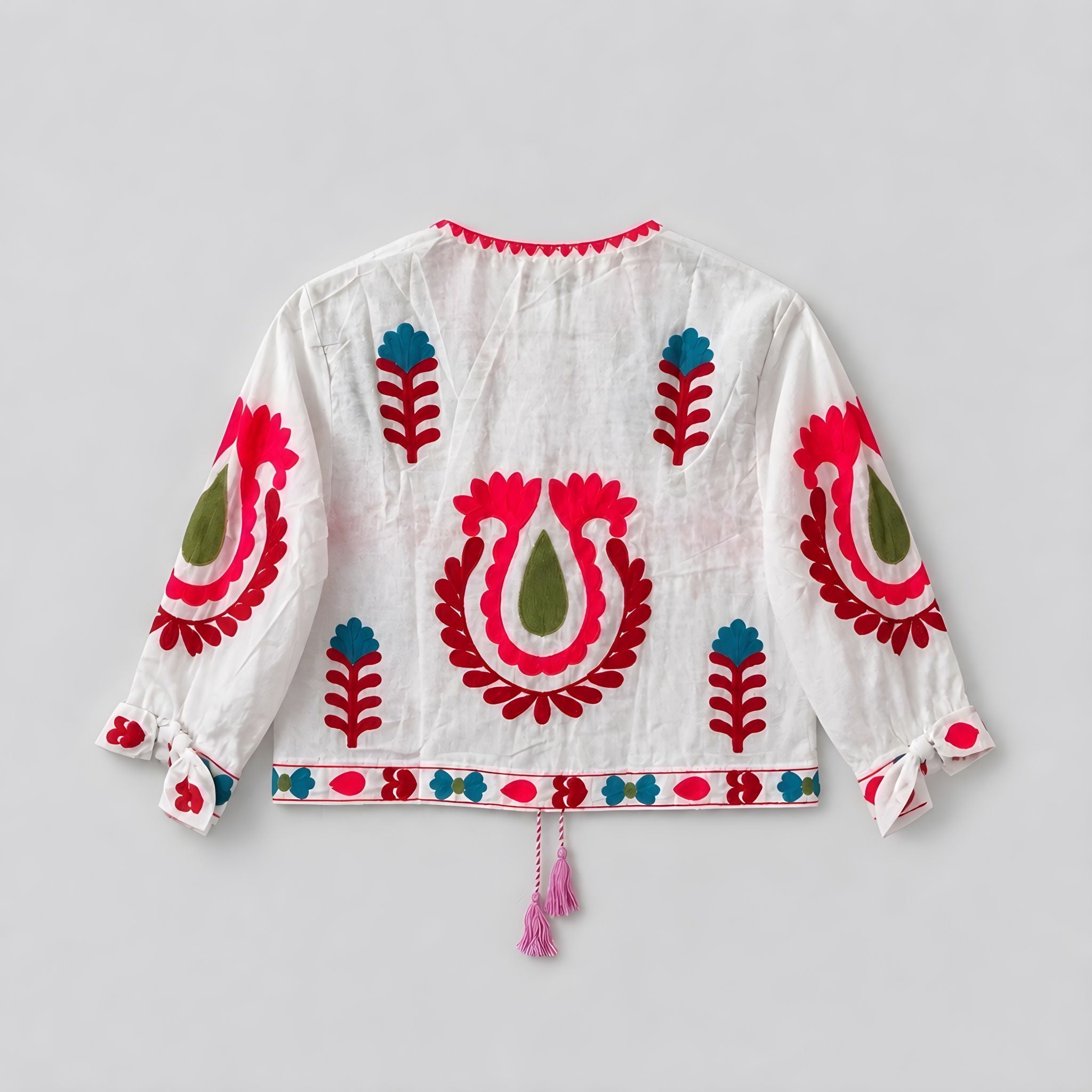 Chaqueta Corta Rodas Blanca / Azul