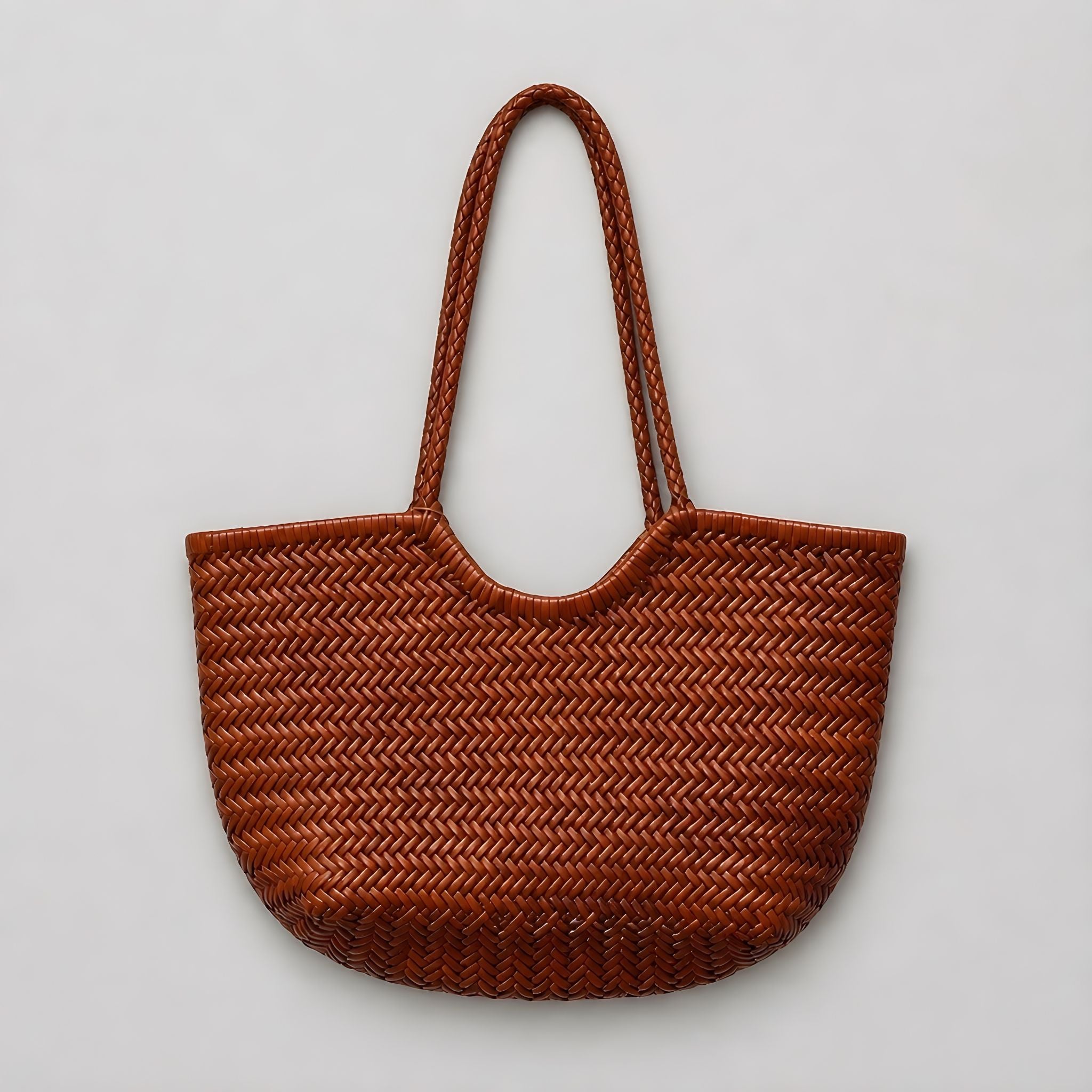 Cartera Corinto Camel Mediano