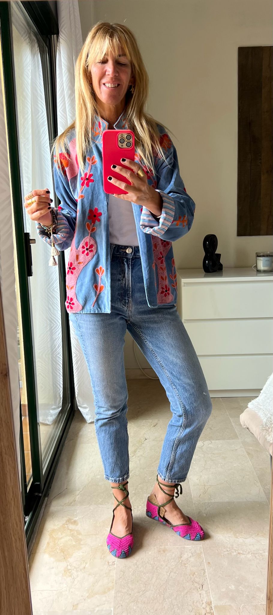Electric Blue Cactus Jacket