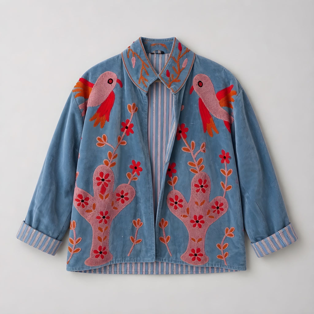 Electric Blue Cactus Jacket