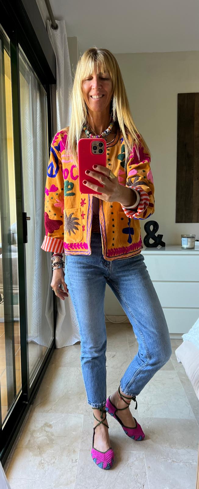Chaqueta La Dolce Vita Ocre