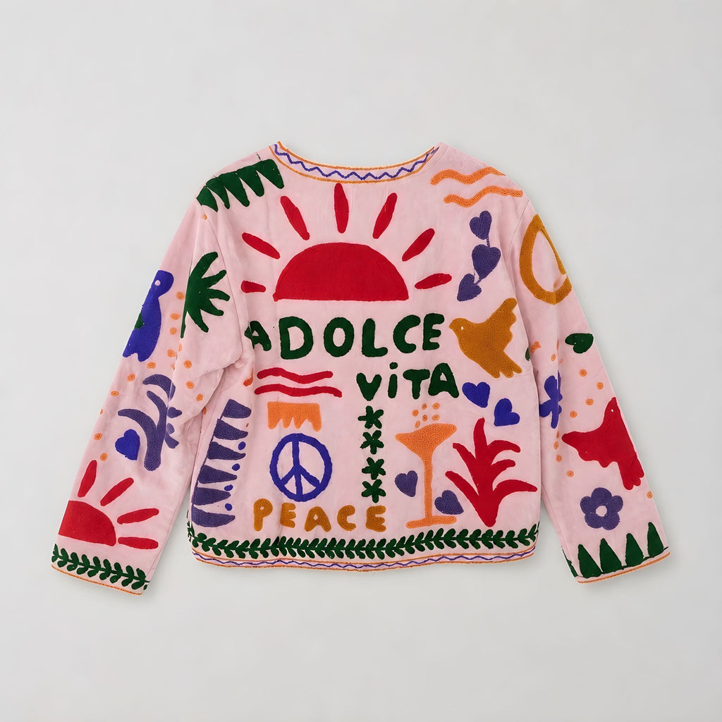 Chaqueta La Dolce Vita Rosa