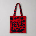 Bolso Peace-Love  Mediano Colorado/Azul