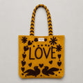 Bolso Peace-Love  Mediano Ocre/Marrón