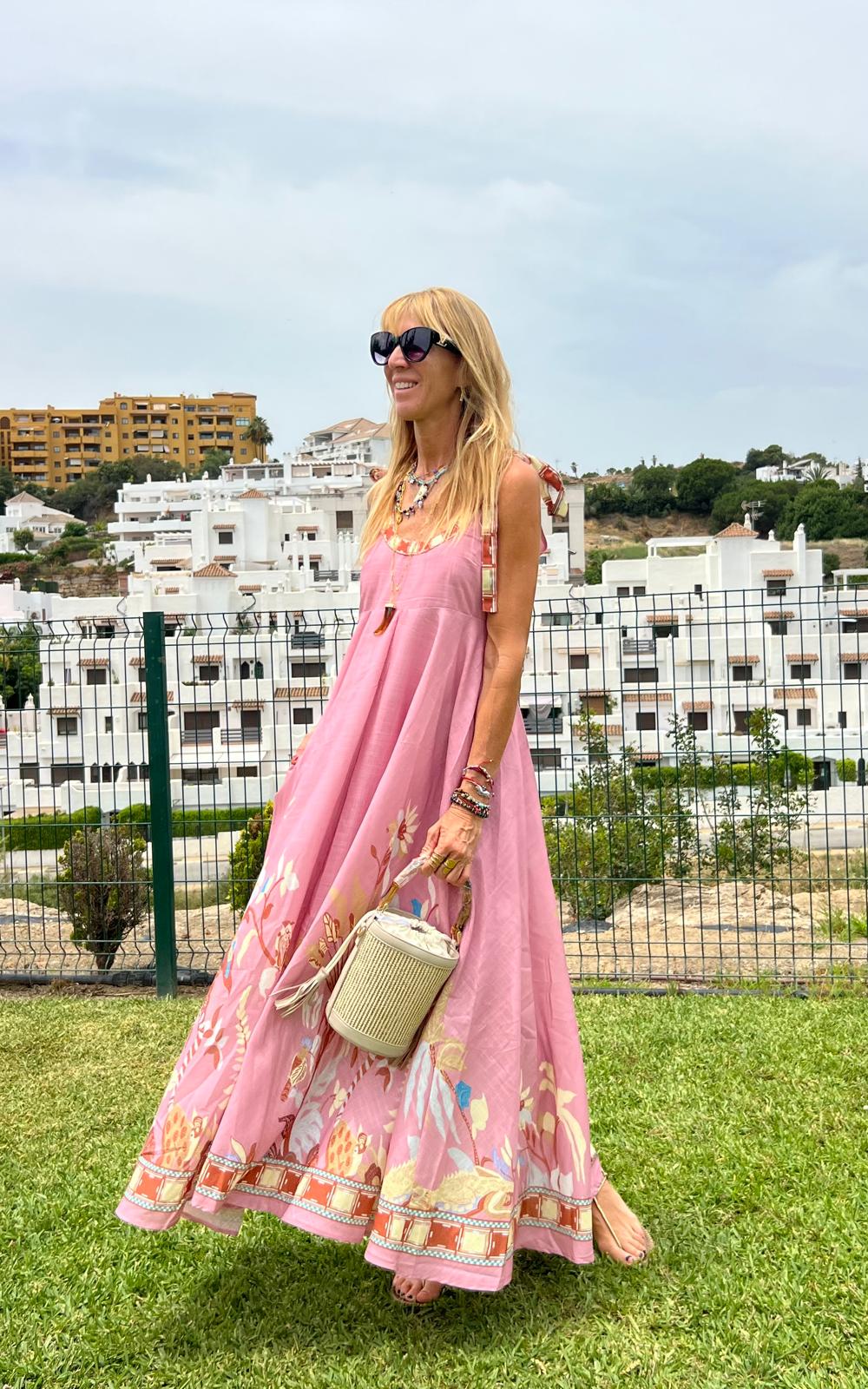 Vestido Nemea Rosa