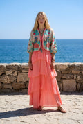 Chaqueta Corta Tripoli Beige Peacock