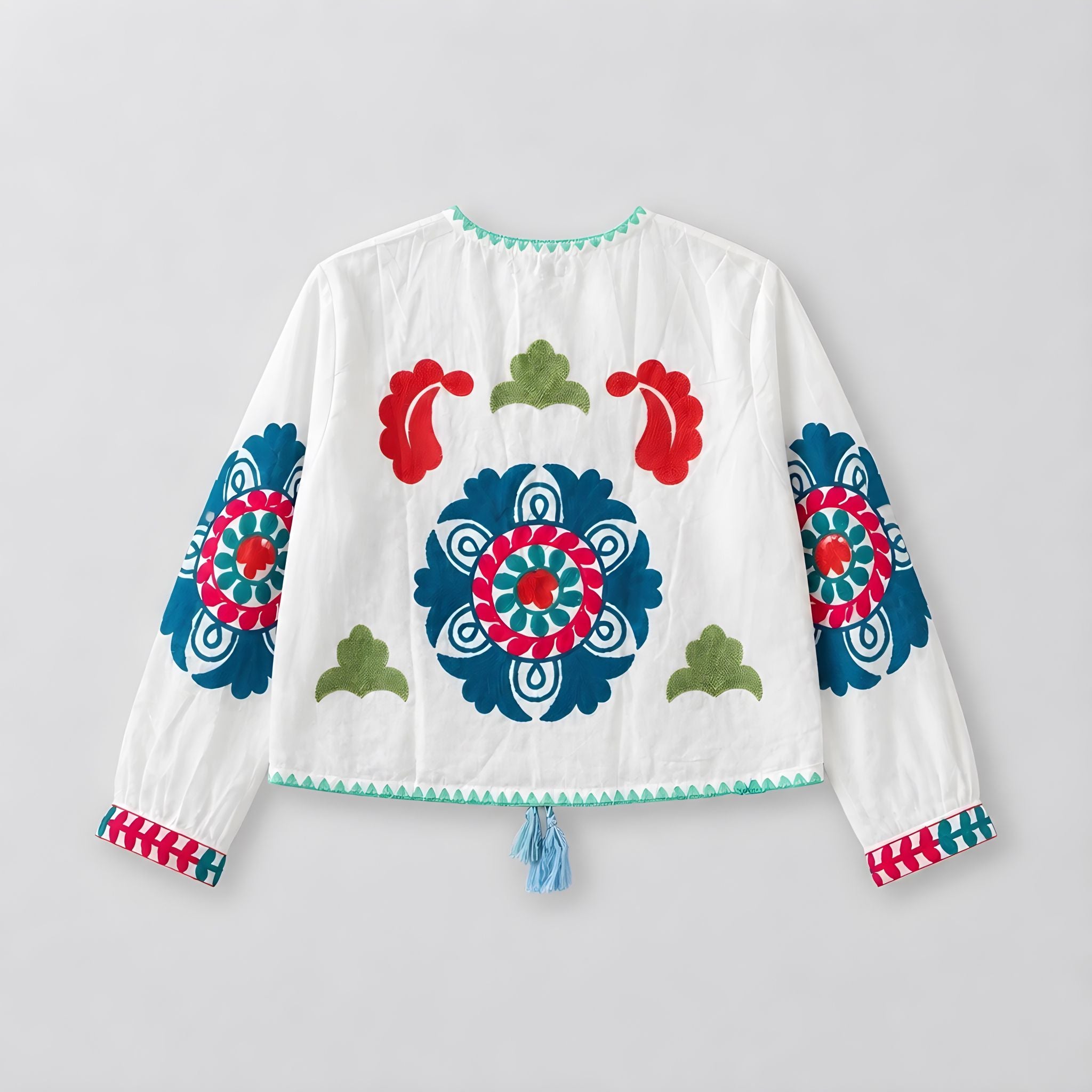 Chaqueta Corta Tripoli Blanca Flor Estrella