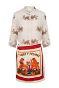 Falda Corta Felinas Blanca