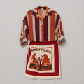 Camisa Rayas Bordeaux/Blanco/Tostado