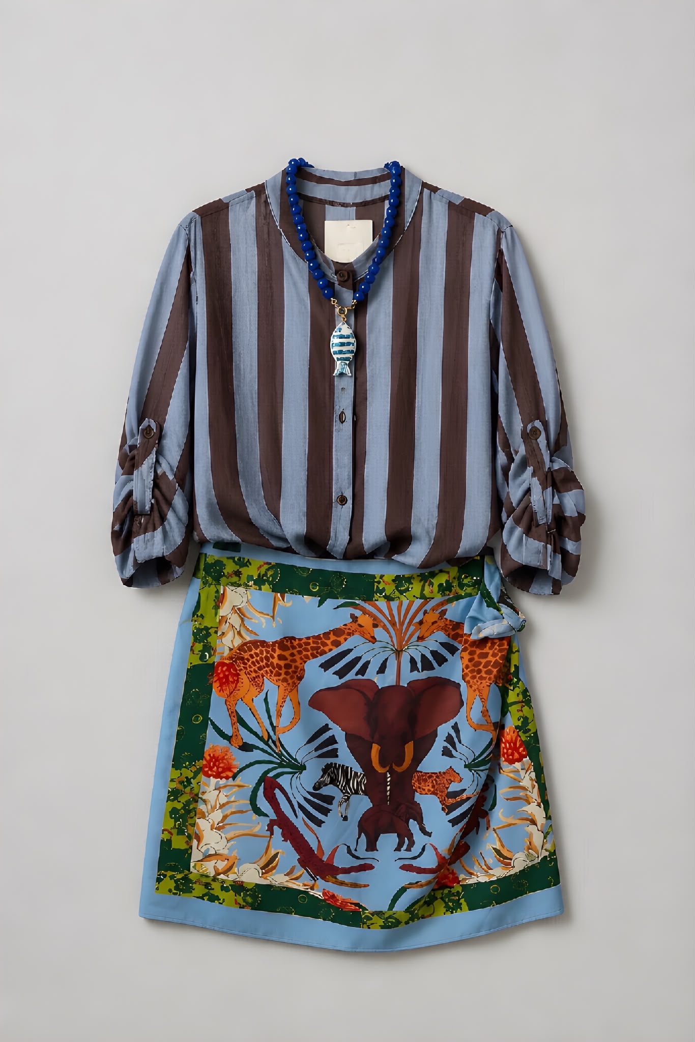 Falda Corta Elefante Celeste