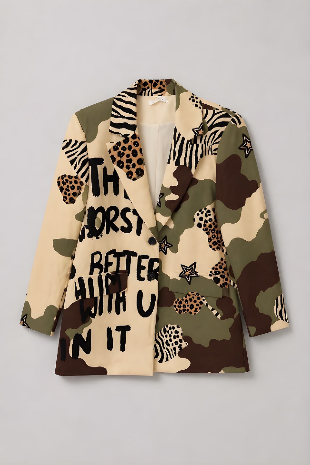 Blazer Ojo Beige / Verde