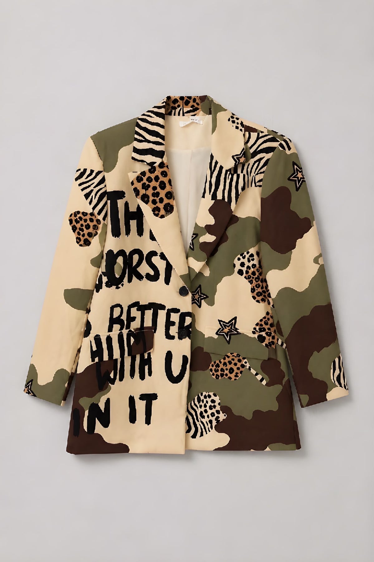 Blazer Ojo Beige / Verde