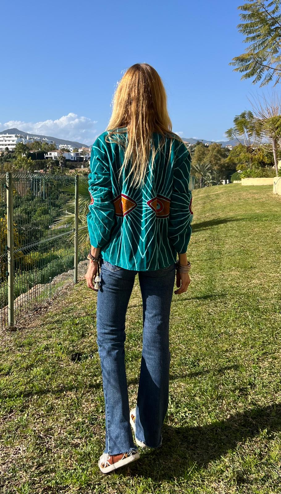 Chaqueta Ojo  Petróleo