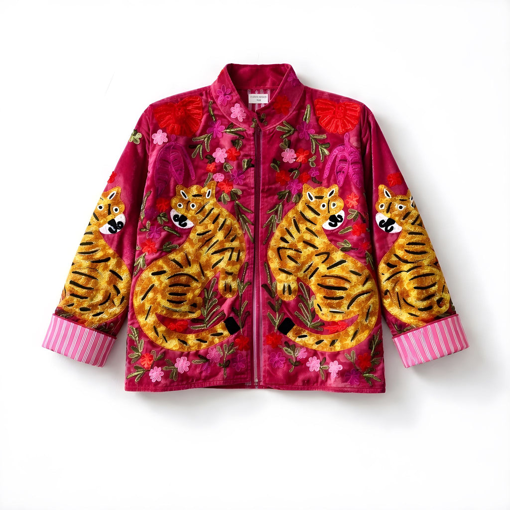 Chaqueta Tigre Fucsia