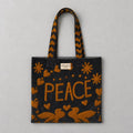 Bolso Peace-Love  Mediano Azul/Marrón