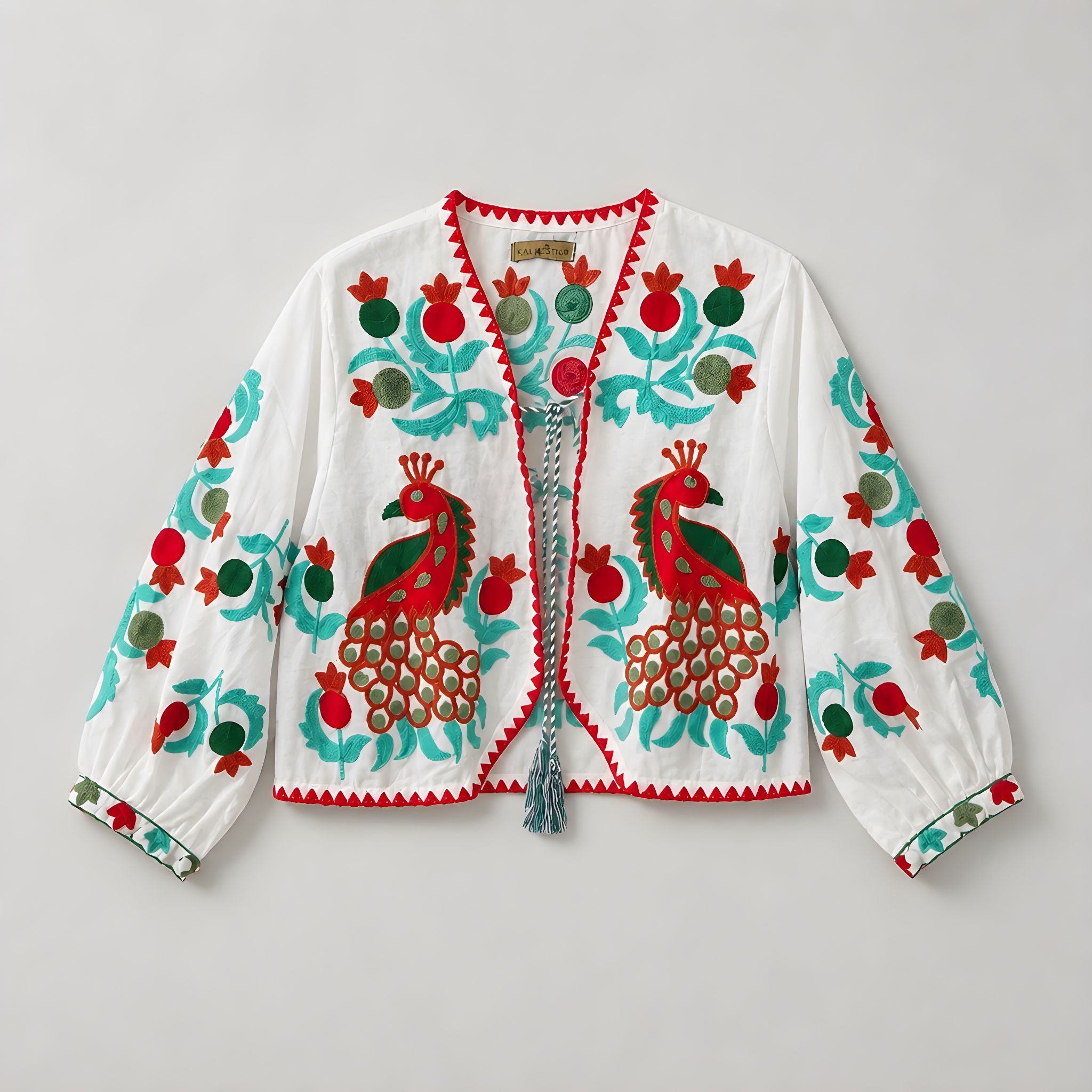 Chaqueta Corta Tripoli Beige Peacock