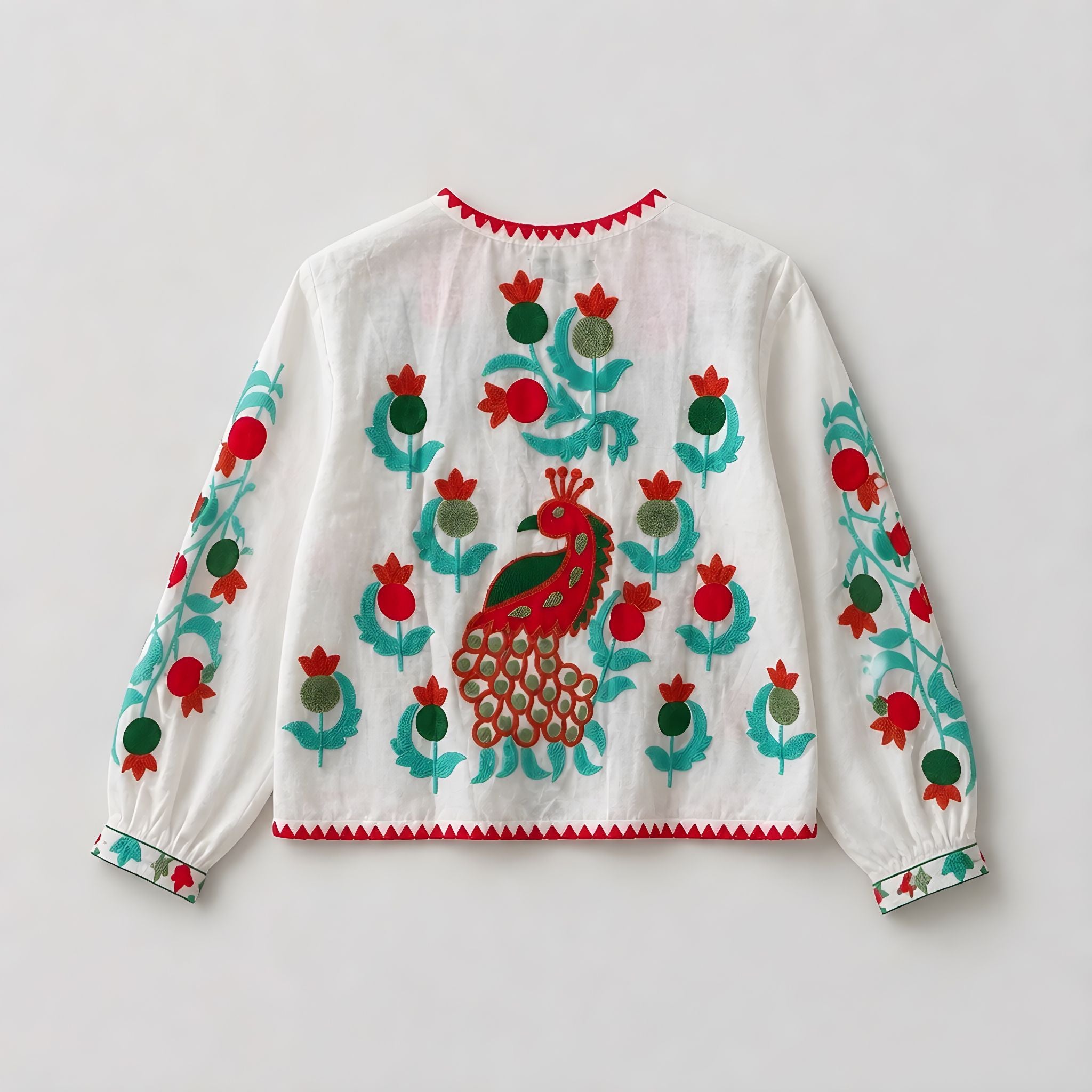 Chaqueta Corta Tripoli Beige Peacock