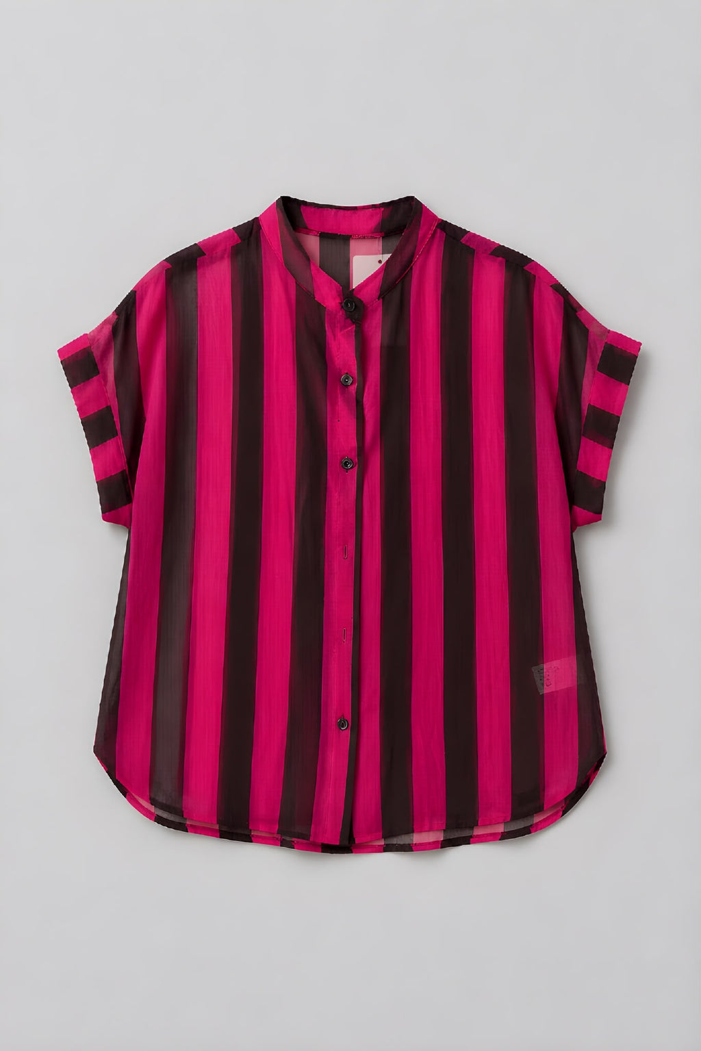 Camisa Rayas Marrón/Fucsia