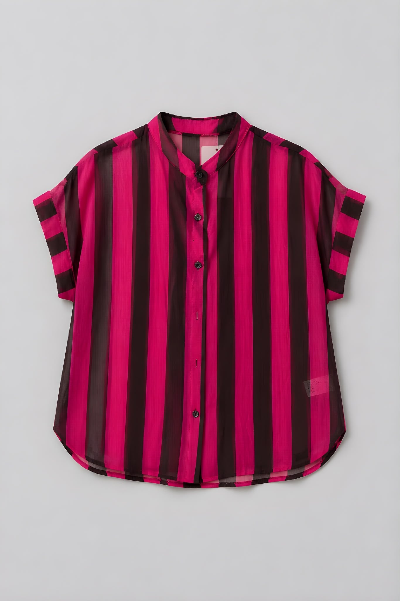 Camisa Rayas Marrón/Fucsia