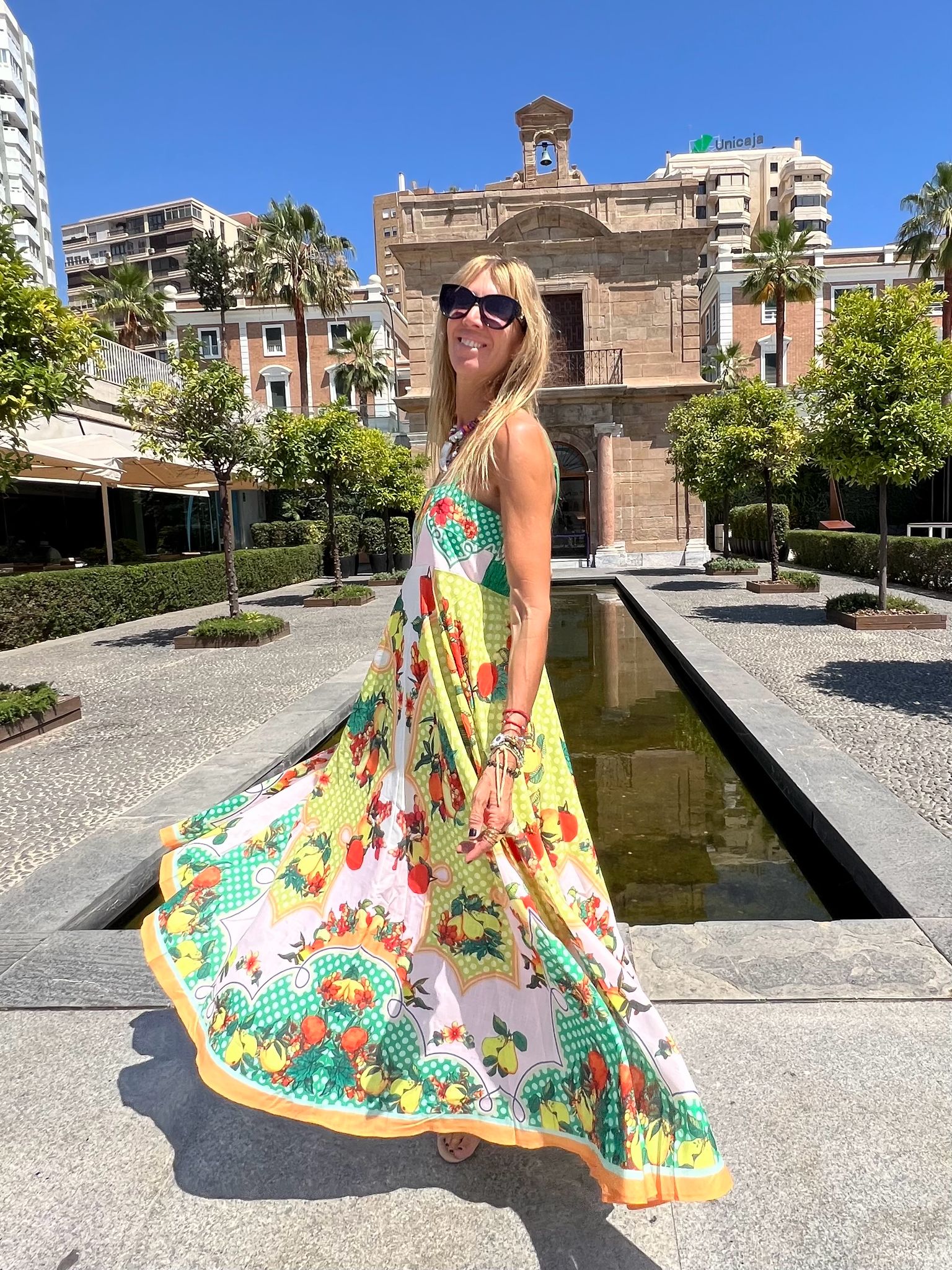 Vestido Carioca Multicolor Frutal