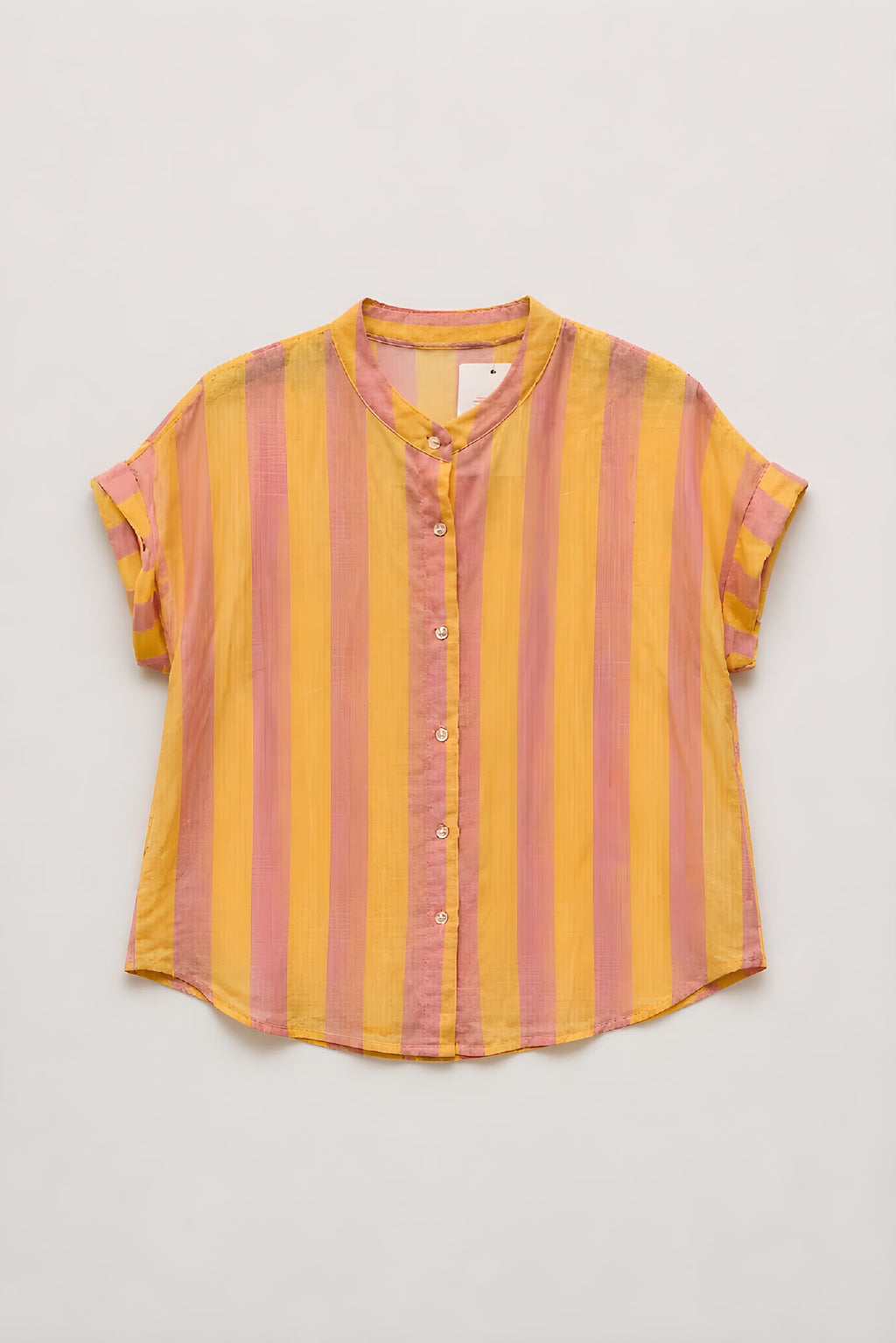 Camisa Rayas Rosa/Anarilla