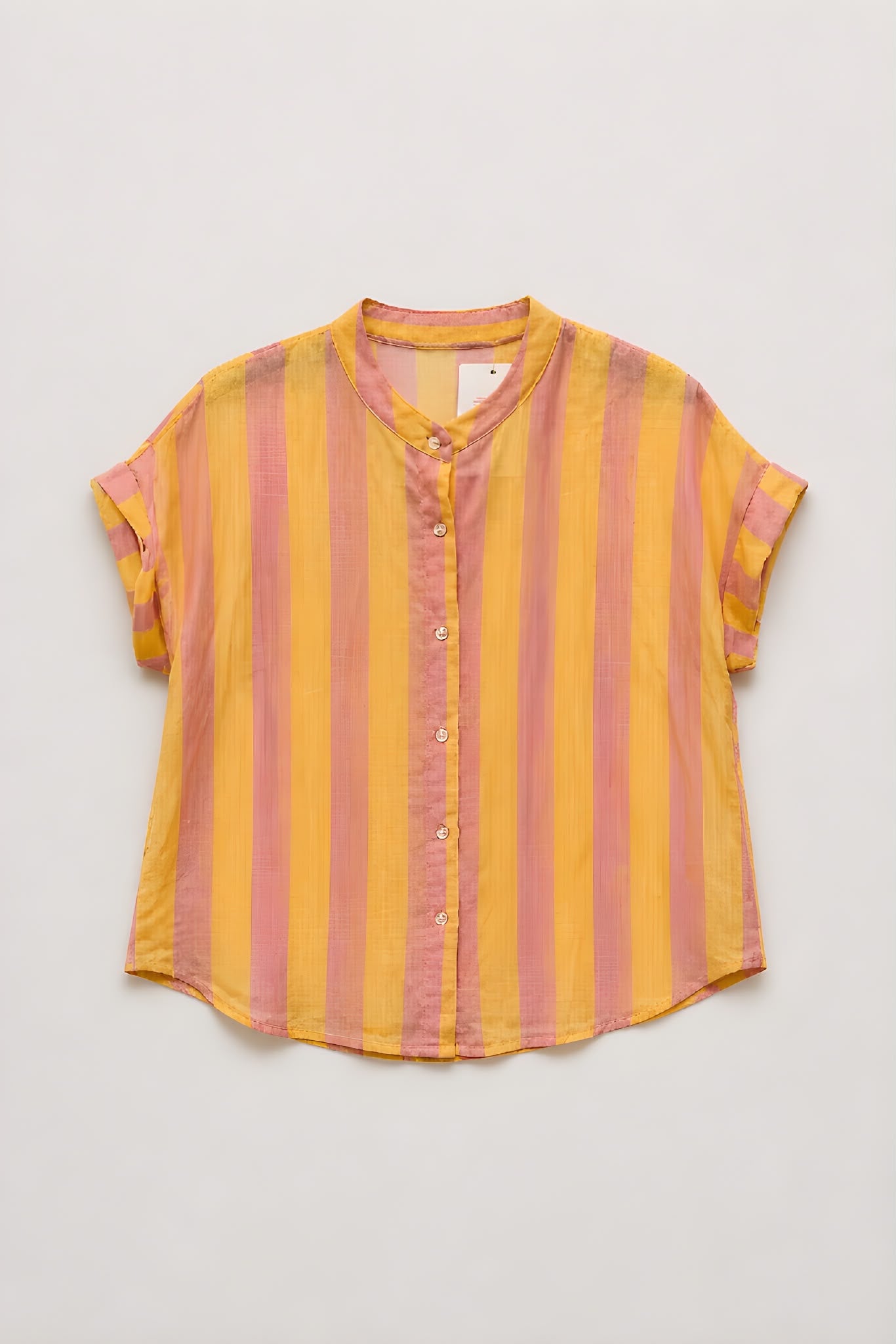 Camisa Rayas Rosa/Anarilla