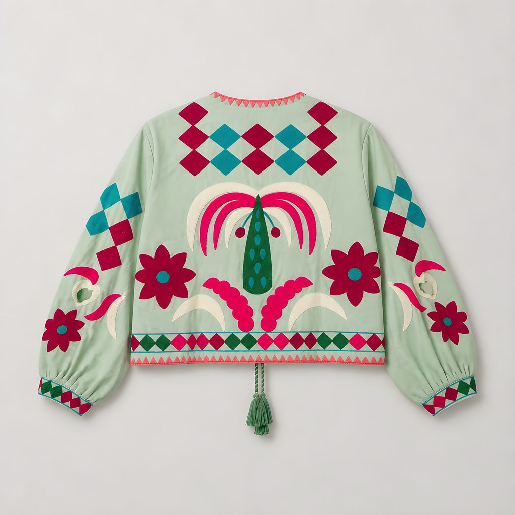 Chaqueta Corta Tripoli Verde Agua Palmera