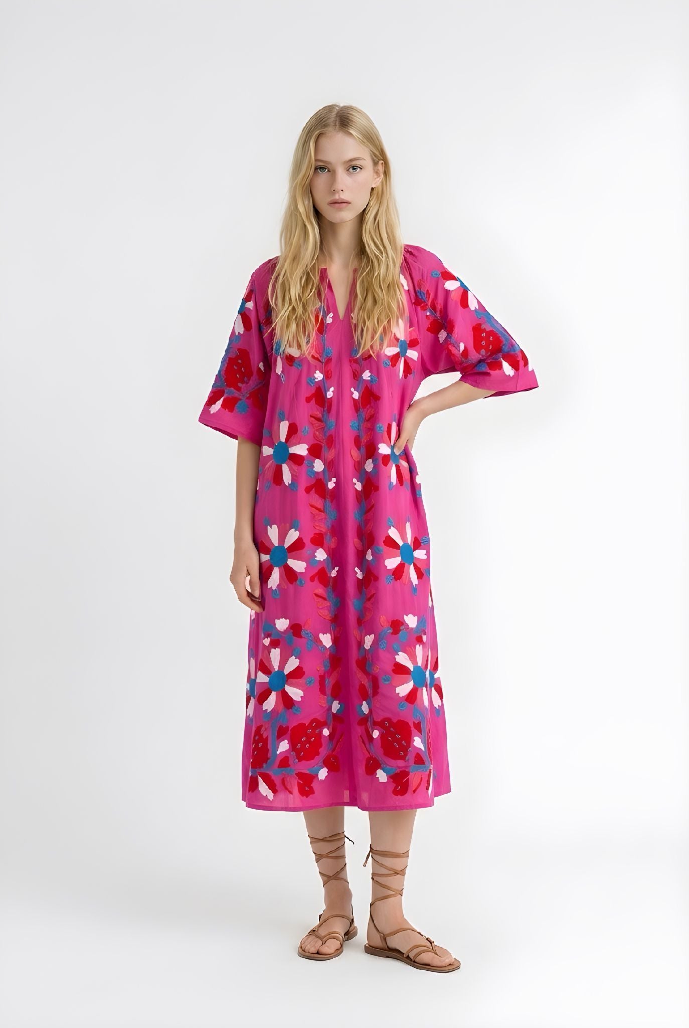 Vestido Larisa Fucsia