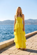 Vestido Volados Amarillo